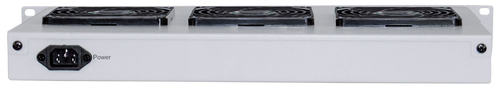 Ventilatorunit, 3 ventilatoren, 19-Inch, 1HE, Grijs, afbeelding 4