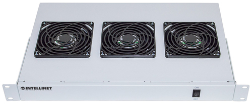Ventilatorunit, 3 ventilatoren, 19-Inch, 1HE, Grijs, afbeelding 3