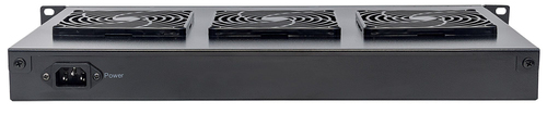 Ventilatorunit, 3 ventilatoren, 19-Inch, 1HE, Zwart, afbeelding 4
