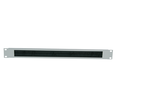 Logilight 48,3 Cm 19 Zoll Kabeldurchführung 1He Mit Bürsteneinsatz Grau