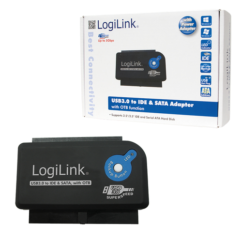 LogiLink AU0028A kabeladapter/verloopstukje usb 3.0 naar SATA/IDE, afbeelding 2
