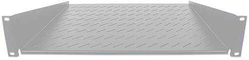 Halfzwevend Plateau, 19-Inch, 2HE, 400mm, 25Kg, Grijs, afbeelding 4