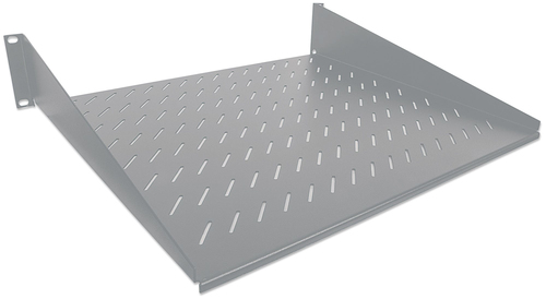 Halfzwevend Plateau, 19-Inch, 2HE, 400mm, 25Kg, Grijs, afbeelding 2