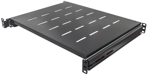 712613 Charola Intellinet Ajustable 19" 1U para Racks Dobles y Gabinetes 37-60cm Color Negro