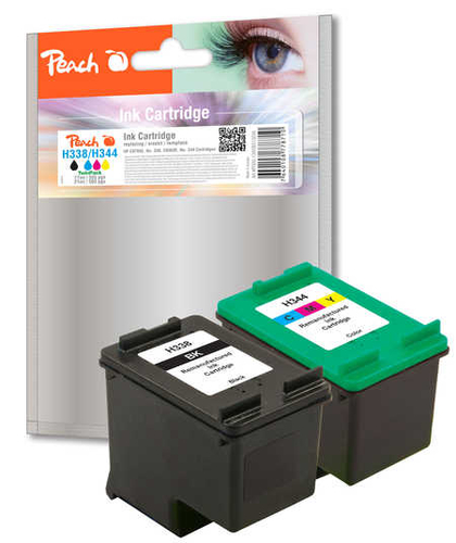 Peach PI300-139 tindikassett 2 tk Must, Tsüaan, Magenta, Kollane