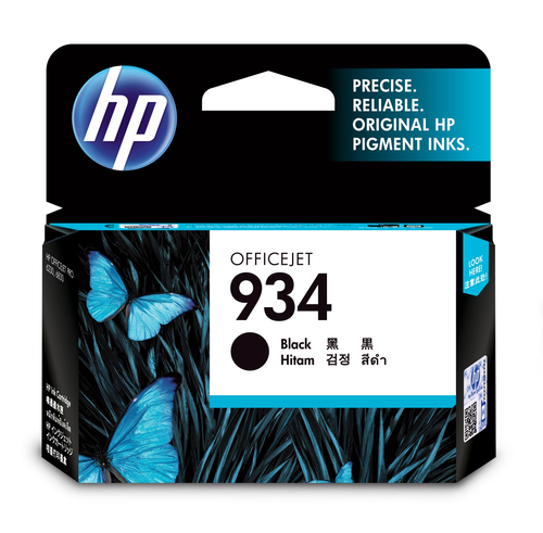 C2P19AL HP 934 - Negro - original - cartucho de tinta - para Officejet 6812 6815 6820 Officejet Pro 6230 6230 ePrinter 6830 6835