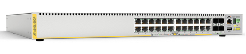 AT-X510L-28GP-10 Switch PoE Capa 3 24 puertos 10/100/1000 Mbps 4 puertos SFP 10 G 185 W fuente de alimentación simple AT-X510L-28GP-10