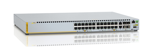 Switch de Acceso PoE Stackeable Capa 3 24 Puertos 10/100 Mbps 2 SFP/RJ45 Combo 2 Puertos Stacking 370 W AT-X310-26FP-10 - AT-X310-26FP-10