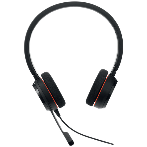 Jabra EVOLVE 20 Wired Over-the-head Stereo Headset - Binaural - Supra-aural - Noise Cancelling Microphone - Noise Cancelin