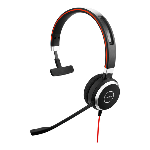 Jabra Evolve 40 MS mono - Auricular - en oreja - cableado - USB conector de 35 mm - Certificado para Skype Empresarial - 6393-823-109