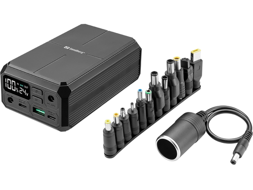 Sandberg Laptop Powerbank 27000 PD100W 27000 mAh Draadloos opladen Zwart, afbeelding 5
