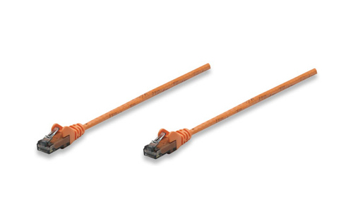 INTELLINET PATCH CABLE CAT6 ORANGE 1FT SNAGLESS BOOT