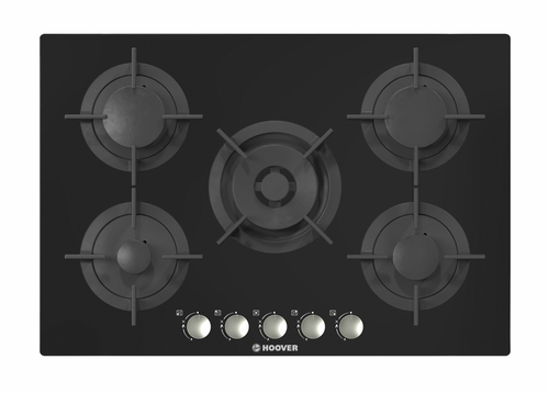 Hoover H-HOB 300 GAS HGV75SMWCGB Черный Встроенный 75 cm Газовый 5 зона(ы)