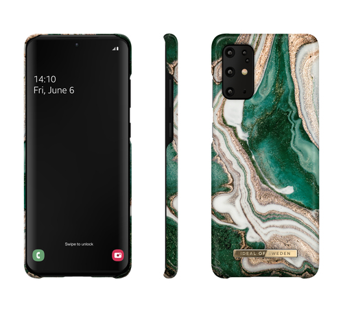 iDeal of Sweden Printed Case Galaxy S20+ Golden Jade Marble – image 2