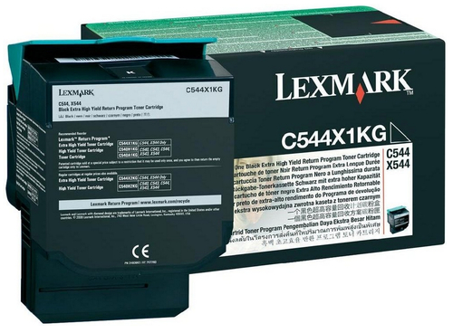 TONER LEXMARK NEGRO C544N ALTO REND RETORNABLE C544X1KG - C544X1KG