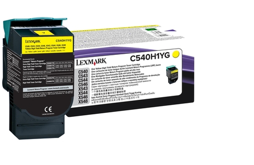 TONER LEXMARK RETURN C540/C543/C544 AMARILLO ALTO R - C540H1YG