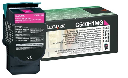 C540H1MG TONER LEXMARK RETURN C540/C543/C544 MAGENTA ALTO RE