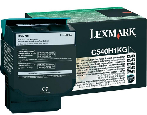 TONER LEXMARK RETURN C540 C543 C544 NEGRO ALTO REN - C540H1KG