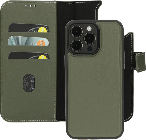 Mobiparts Leather 2 in 1 Wallet Case Apple iPhone 15 Pro Max Green - Smartphonehoesje