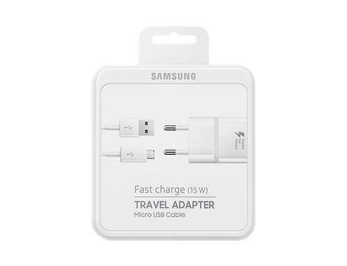 SAMSUNG FAST TRAVEL CHARGER MICRO-USB WHITE EP-TA20EWEUGWW