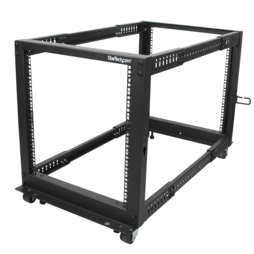 RACK MARCO ABIERTO PROFUNDIDAD  AJUSTABLE DE 4 COLUMNAS 12U  - 4POSTRACK12U