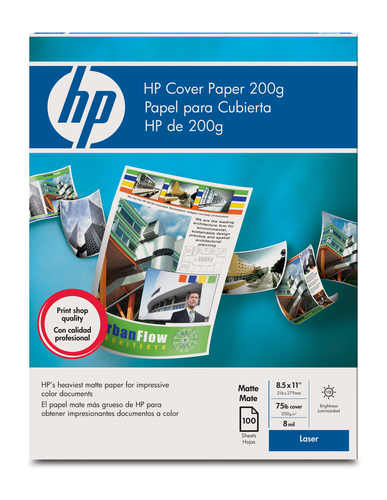HP premium cover paper, A4 (100 sheets) papír do tiskárny A4 (210x297 mm) 100 listy Bílá