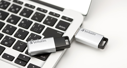 Verbatim Silver/Black Secure Pro USB 3.0 Flash Drive 32GB 98665 - image 2