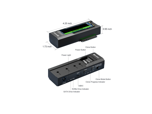 Sandberg USB C Cloner+Dock M.2 NVME/SATA, afbeelding 6