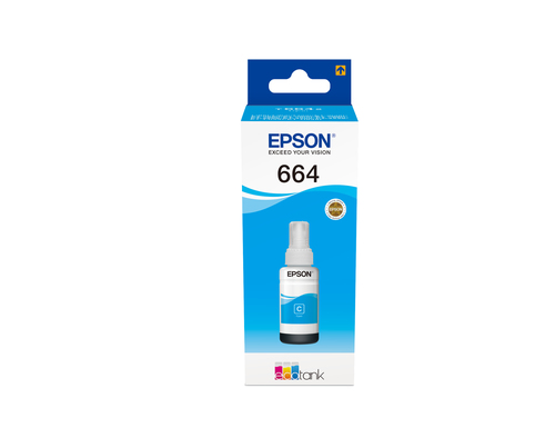 Epson 664 Cyan Ink Cartridge 70ml - C13T664240