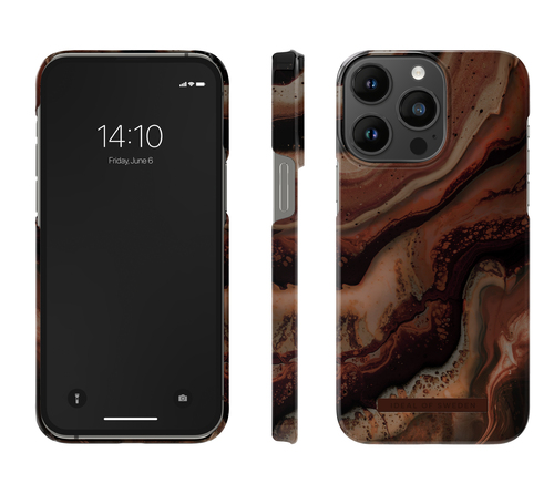 iDeal of Sweden Printed Case MagSafe iPhone 14PM Dark Amber Marble – image 3