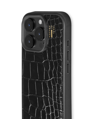 iDeal of Sweden Vegan Leather Case MagSafe iPhone 16 Pro Black Croco – image 2