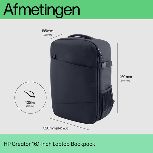HP Creator 16,1-inch Laptop Backpack Laptop tas – Foto 4 van 10
