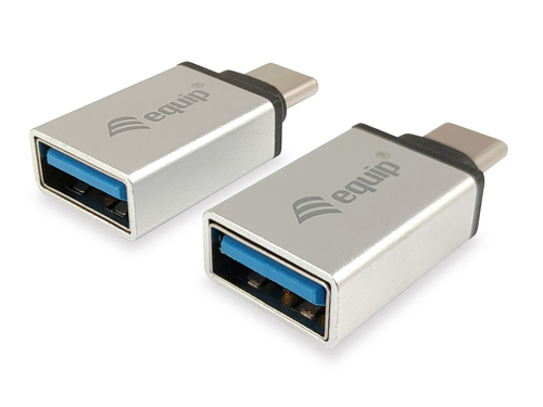 Equip Adaptador USB-C Macho A USB 3.0 Tipo A Hembra Pack 2 REF. 133473