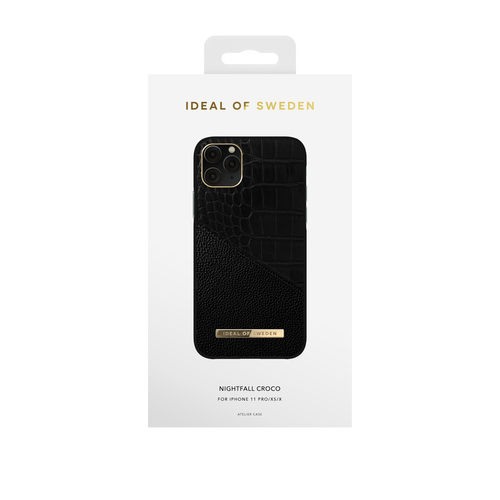 iDeal of Sweden Atelier Case iPhone 11P/XS/X Nightfall Croco – image 1