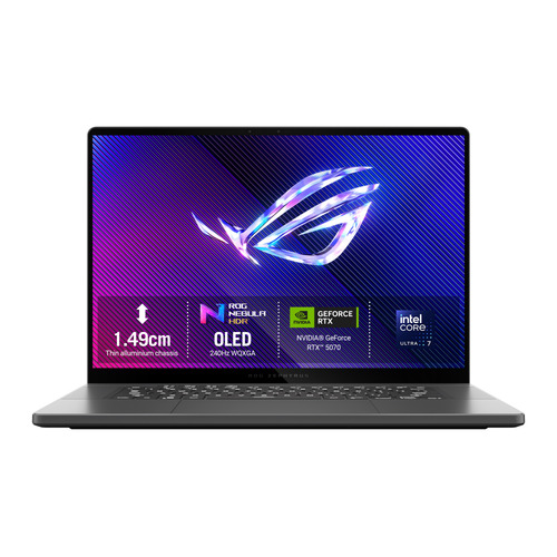 ASUS ROG Zephyrus G16 GU605CP-QR027W Intel Core Ultra 7 255H Ноутбук 40,6 cm (16") 2.5K 16 GB LPDDR5x-SDRAM 1 TB Твердотельный накопитель (SSD) NVIDIA® GeForce RTX™ 5070 Laptop GPU Wi-Fi 7 (802.11be) Windows 11 Home Серый