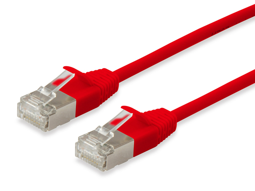 Equip 606145 сетевой кабель Красный 2 m Cat6a F/FTP (FFTP) Плоский