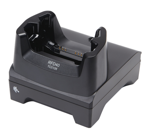 Zebra CRD1S0T-RFD40-EC5X-CHG-1R зарядное устройство для мобильных устройств Мобильный компьютер, RFID-считыватель Черный Кабель переменного тока Для помещений