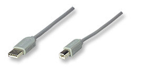 Manhattan 317863 cable USB 3 m USB A USB B Gris imagen 1