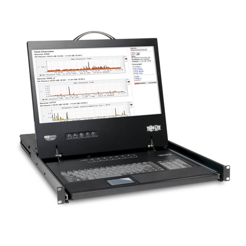 KVM CONSOLA NETCONTROLLER  8 PUERTOS DE 1U P/RACK LCD 19IN - B040-008-19