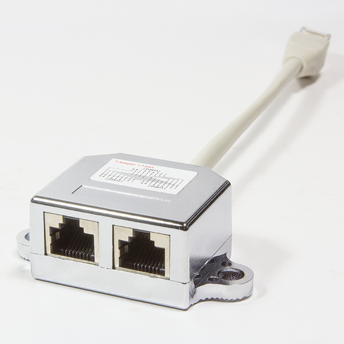 Adap Logilink Modular T-Adapter 1:1 port doppler shielded, 2x RJ45, network splitter, afbeelding 3