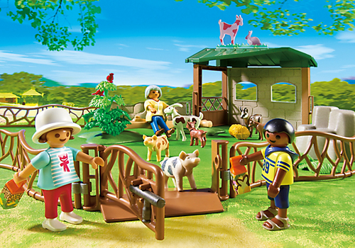 playmobil petting zoo