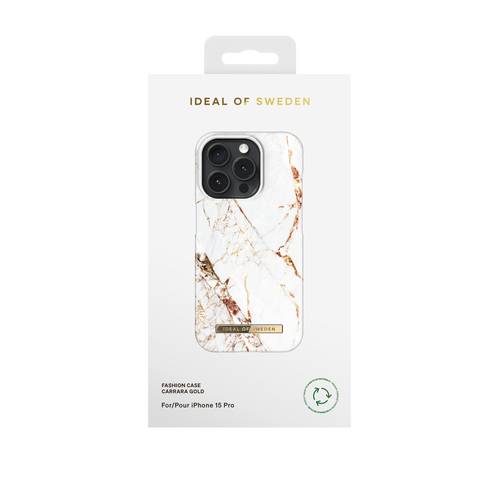 iDeal of Sweden Printed Case iPhone 15 Pro Carrara Gold – image 3