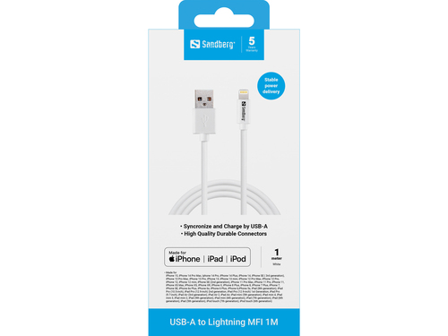 USB>Lightning 1m AppleApproved, afbeelding 2