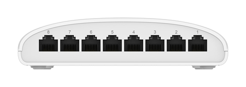 D-Link DGS-1008D, 8-Port Layer 2 unmanaged Gigabit Switch (8 x 10/100/1000 Mbit/s BaseT Port, Plug & Play, lüfterlos)