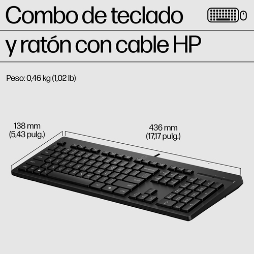 Kit de teclado y mouse HP 286J4AA