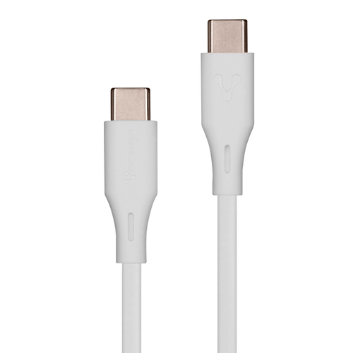 CAB-CC01W CABLE VORAGO CAB-CC01W USB TIPO C- USB TIPO C 1 METRO CARGA RAPIDA BLANCO CAB-CC01W