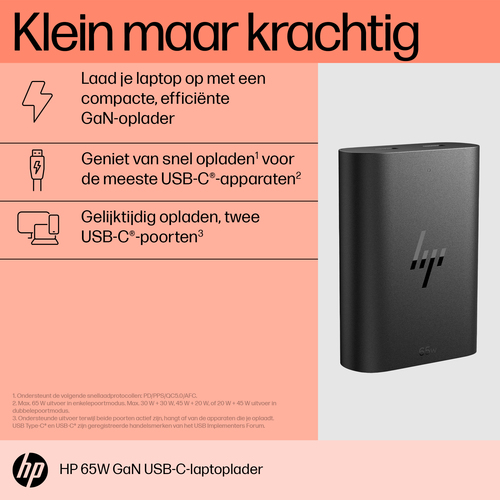 HP - USB-C power adapter - 65 Watt – Foto 6 von 10