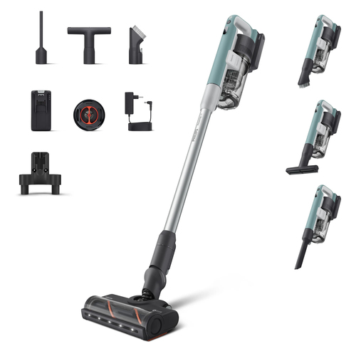 Philips XC2233/10 stick vacuum/electric broom Battery Dry Bagless Grey, Blue