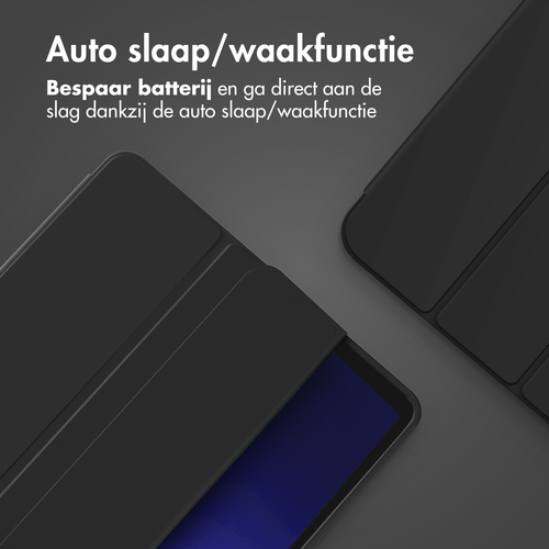 Accezz Smart Silicone Bookcase Samsung Galaxy Tab A9 Plus Tablethoesje Zwart, afbeelding 8