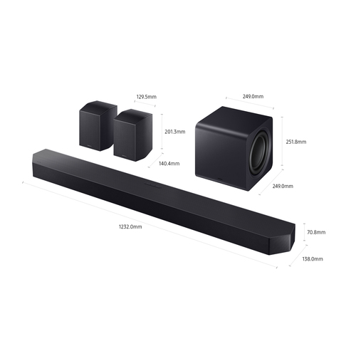 Samsung HW-Q990F (2025) 11.1.4 Kanal Soundbar Sort – billede 2